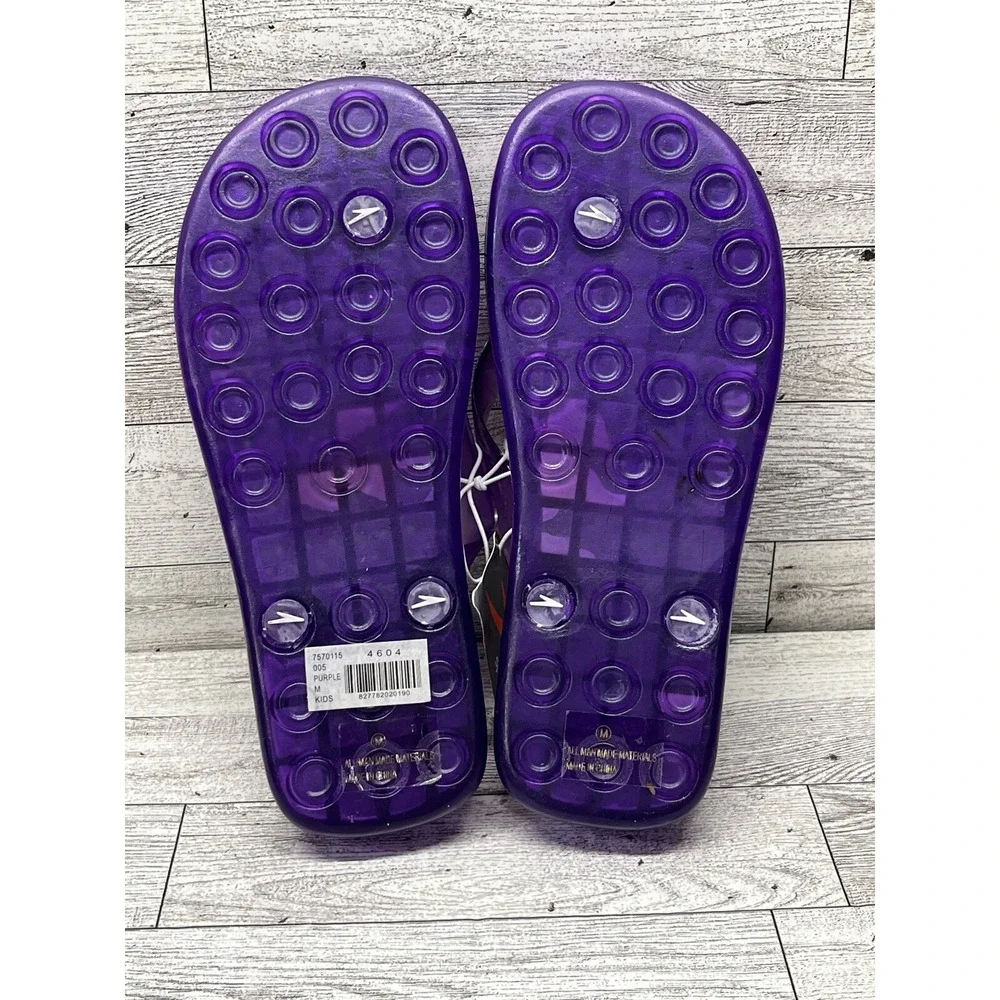 Girls SPEEDO Flip Flops Size M (7-8 Kids) Purple‎ Sport Sandals Shoes Beach
